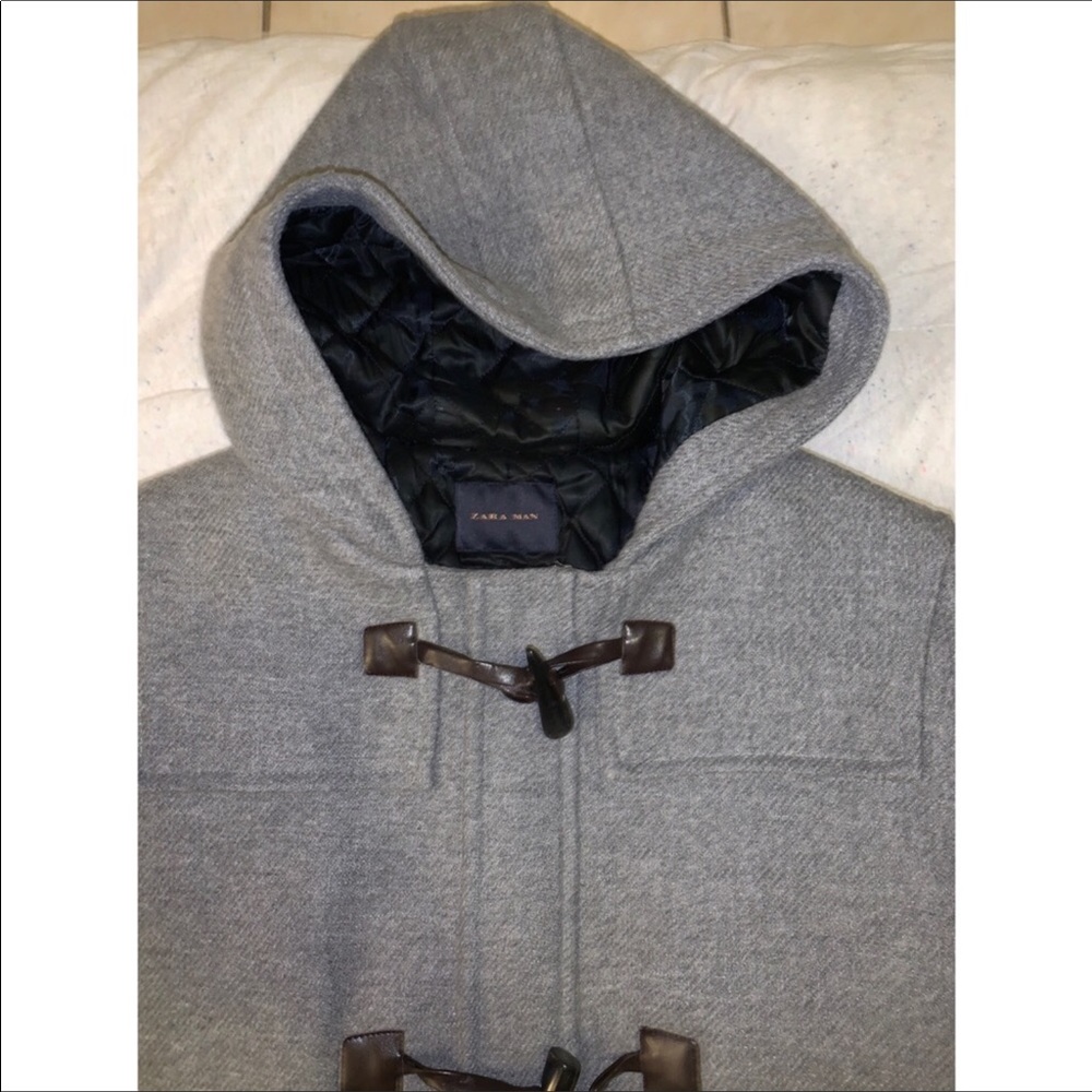 Zara Men’s Hooded Pea Coat